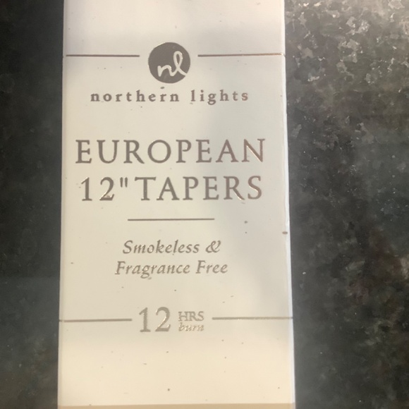 12" Tapers Candles Stone - Picture 3 of 5